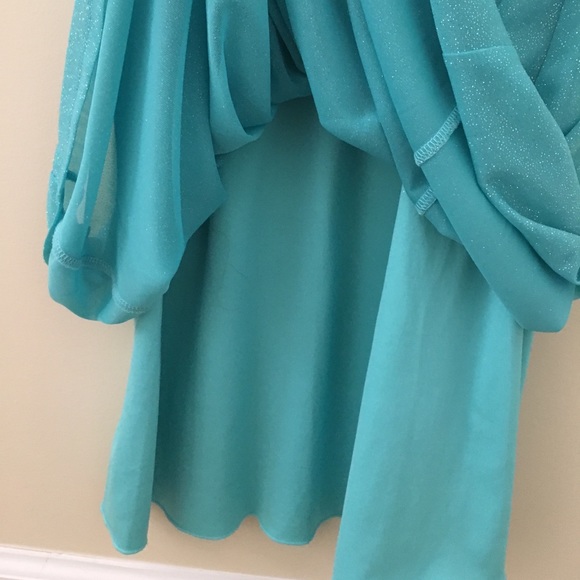 Teal evening gown💍 - Picture 7 of 8